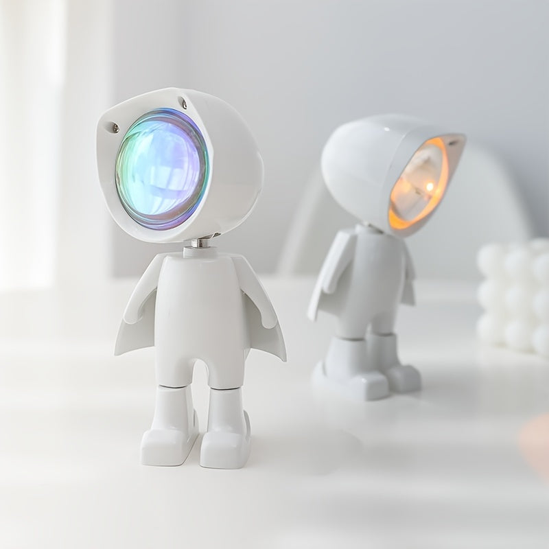 Rainbow Light in Astronauten Design - Passend als Nachtlicht oder Leselampe