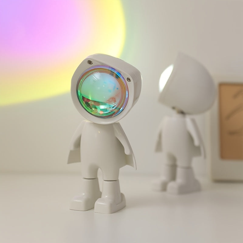 Rainbow Light in Astronauten Design - Passend als Nachtlicht oder Leselampe
