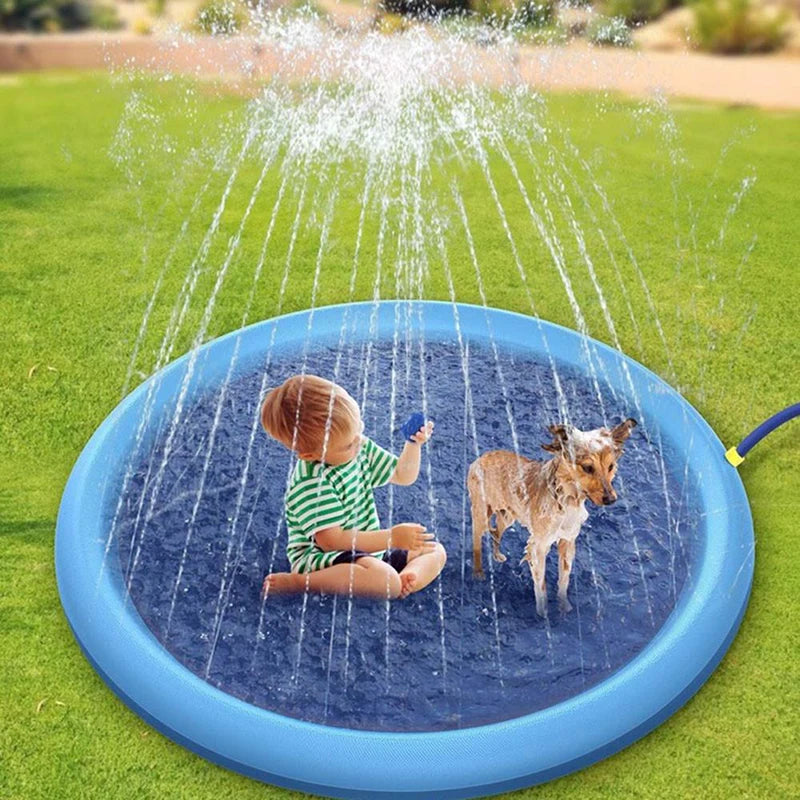 Sprinkler-Spielplatz für Haustiere - Kühlmatte