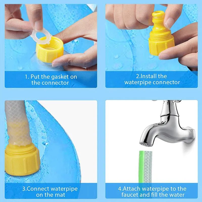 Sprinkler-Spielplatz für Haustiere - Kühlmatte