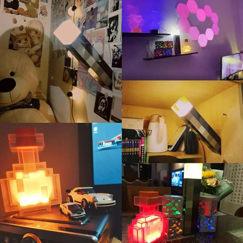 Minecraft Wand/Tischbeleuchtung